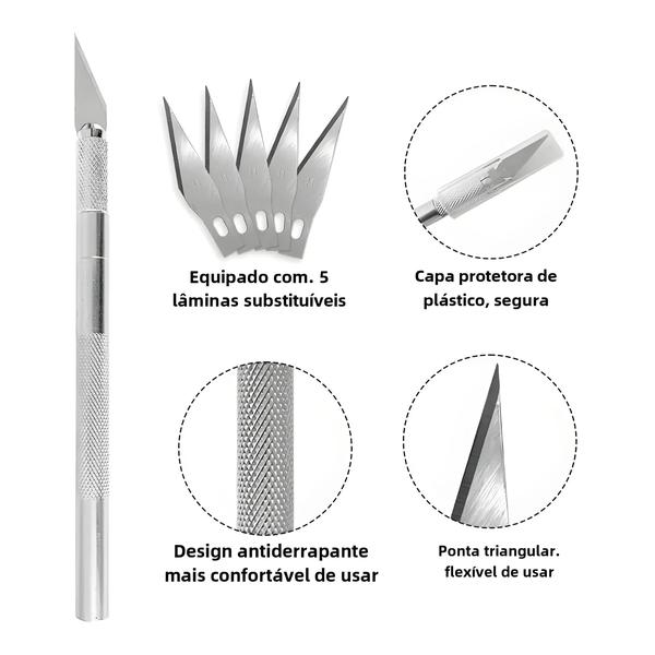 Imagem de Kit de Ferramentas para Envelopamento de Carro em Vinil - Espátula, Raspador, Cortador e Rolo