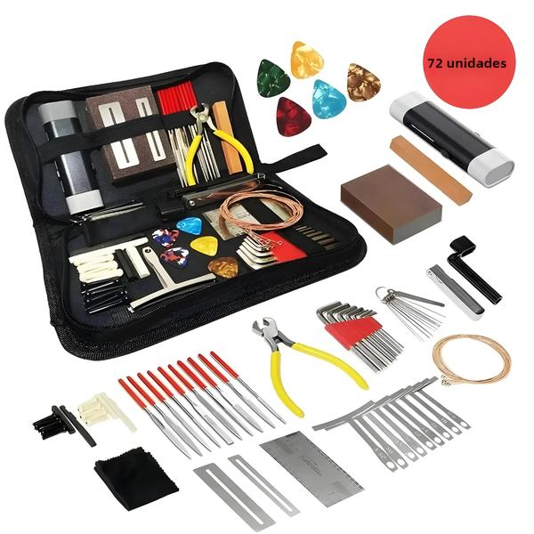 Imagem de Kit de Ferramentas para Reparo de Guitarra (25/45/72 Peças) com Bolsa de Transporte