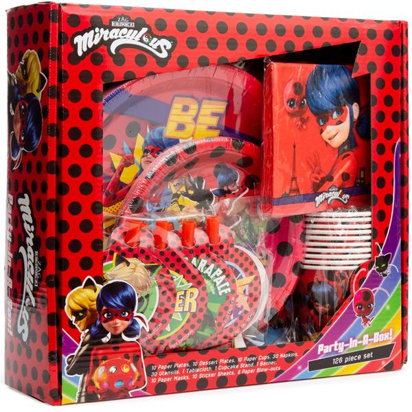 Imagem de Kit de festa Mighty Mojo Miraculous Ladybug Celebration, mais de 100 unidades