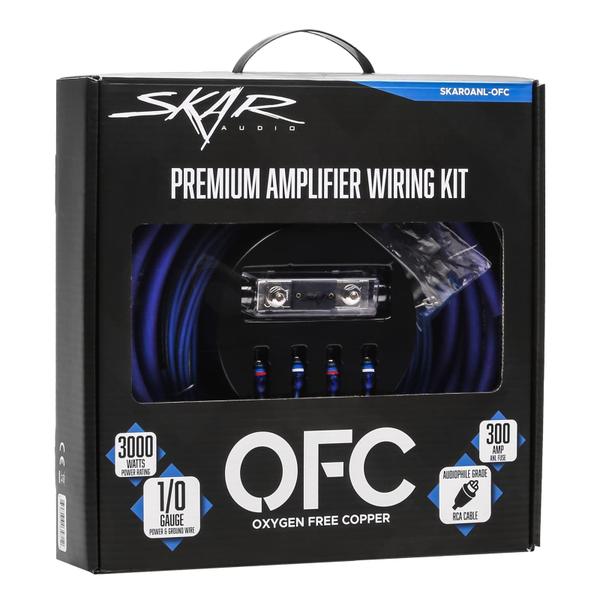 Imagem de Kit de fiação de instalação de amplificador Skar Audio SKAR0ANL-OFC