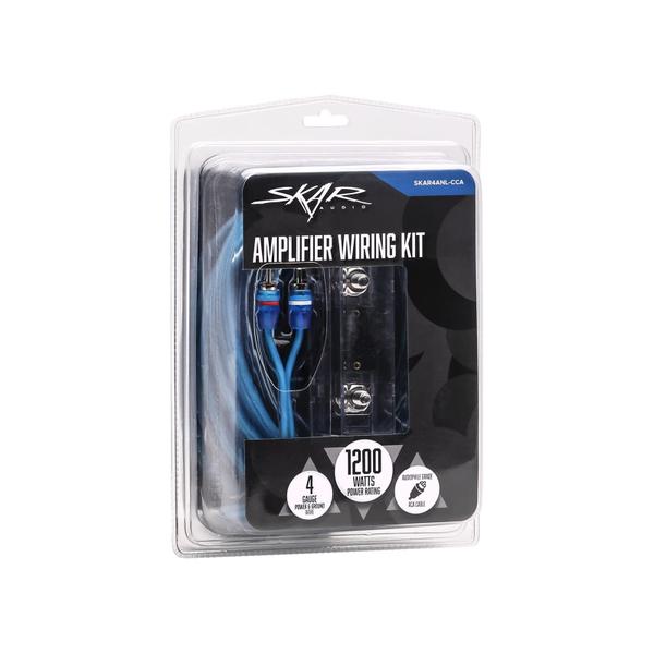 Imagem de Kit de fiação para amplificador Skar Audio SKAR4ANL-CCA 4 Gauge Blue