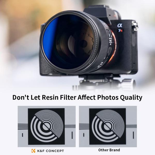 Kit de filtro de lente K&F Concept 67mm UV/CPL/ND4 com pano de limpeza Imagem de Kit de filtro de lente K&F Concept 67mm UV/CPL/ND4 com pano de limpeza