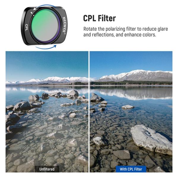 Imagem de Kit de filtro Neewer Magnetic ND e CPL para DJI OSMO Pocket 3