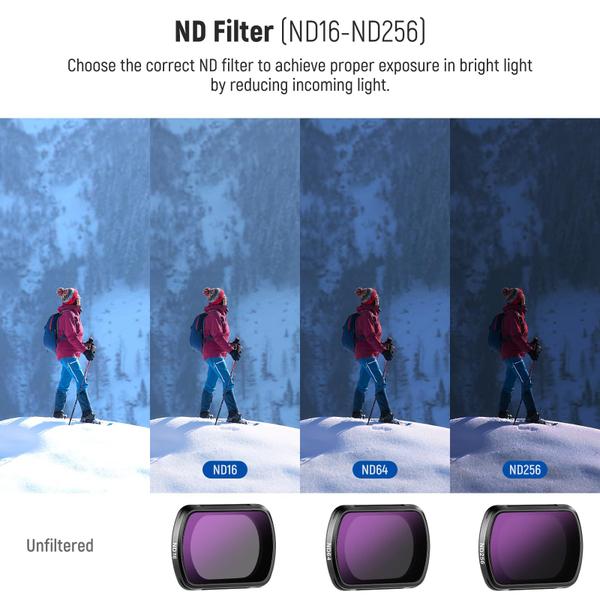 Imagem de Kit de filtro Neewer Magnetic ND e CPL para DJI OSMO Pocket 3