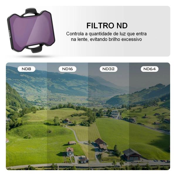 Imagem de Kit de Filtros ND8/16/32/64 Freewell para Drone DJI Avata 2