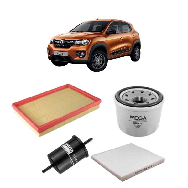 Imagem de Kit de Filtros Wega  Renault Kwid 1.0 12v 3c 2017 Até 2024