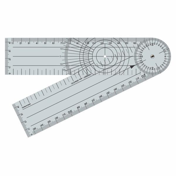 Imagem de Kit De Fisioterapia Martelo Buck + Goniometro Grande e Trena Antropométrica Formato Coração