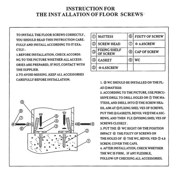 Imagem de Kit de fixação de piso para banheira/bidê Cheeroyal Angled Floor