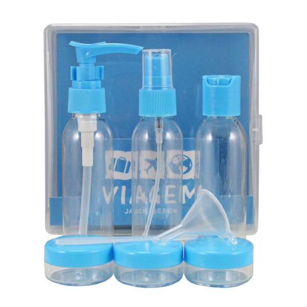 Kit de Frascos para viagem com 9 Peças - Jacki Design Imagem de Kit de Frascos para viagem com 9 Peças