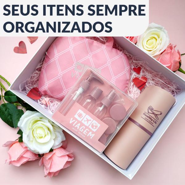 Imagem de Kit De Frascos Para Viagem Porta Shampoo Mala Mini 9 Peças