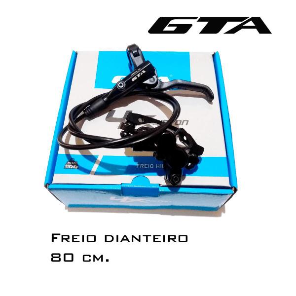 Imagem de Kit De Freio Hidráulico Gta Rx 4 Pistões Tipo Slx Rotor 160mm Completo Com Discos Mtb