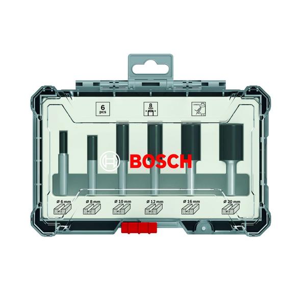 Imagem de Kit de Fresas com 06 Peças Retas Hastes de 06 mm 2 607 017 465 Bosch