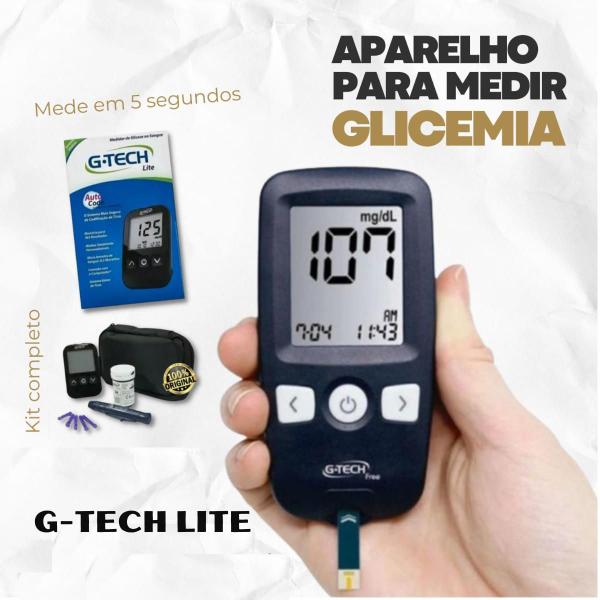 Imagem de Kit de Glicemia G-Tech + 210 Lancetas G -tech