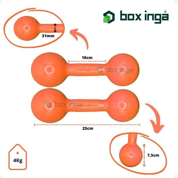 Imagem de Kit de Halteres Revestidos Em PVC - Par de 2,3,4 e 5 Kg