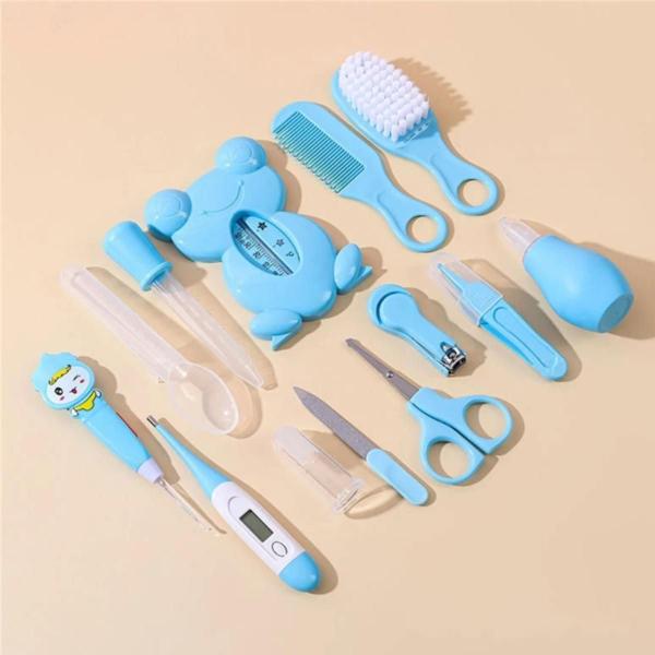 Kit de Higiene para Bebê Recém-Nascido 13 Peças Azul e Rosa - Kit Higiene  Bebê - Magazine Grupopromotop