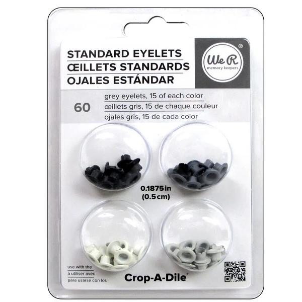 Imagem de Kit de Ilhóses Padrão We R Memory Keepers Standard Eyelets Tons de Preto 