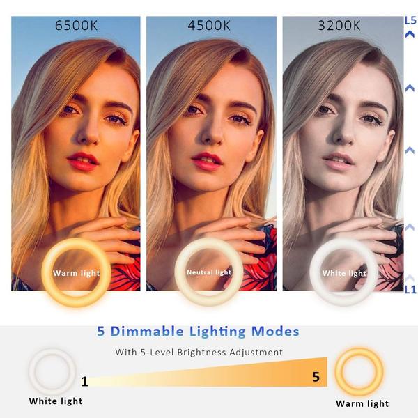 Kit de iluminação de videoconferência Cyezcor com clipe de luz em anel Imagem de Kit de iluminação de videoconferência Cyezcor com clipe de luz em anel