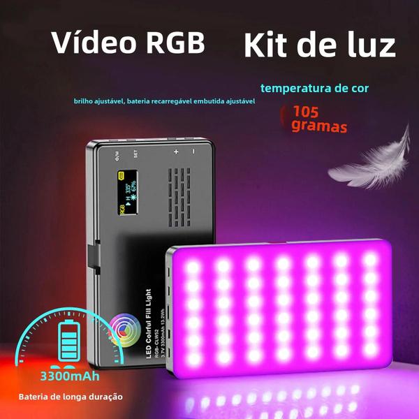 Imagem de Kit de Iluminação LED RGB Bicolor - Regulável (2500K-8500K) CRI 95+