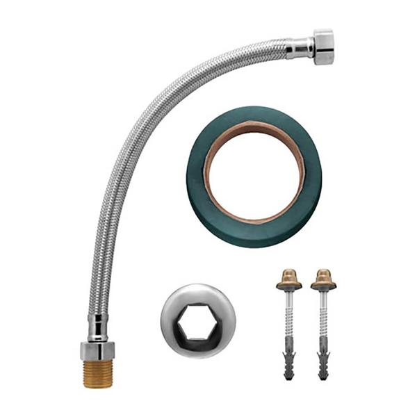 Kit de Instalação Flexível Inox para Bacia com Caixa Acoplada - VAD887CWS - ESTEVES Imagem de Kit de Instalação Flexível Inox para Bacia com Caixa Acoplada - VAD887CWS - ESTEVES