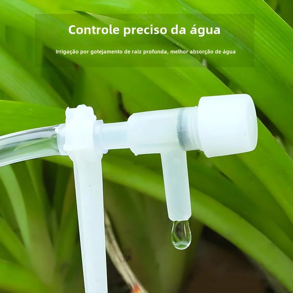 Imagem de Kit de Irrigação por Gotejamento com Mangueira 4/7mm e Válvula Reguladora