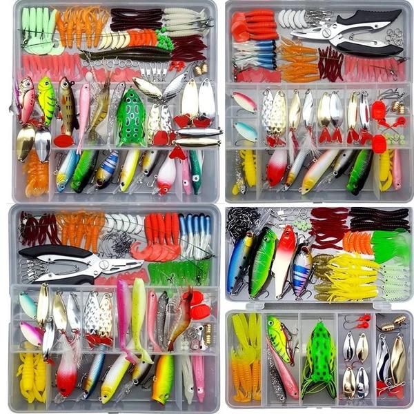 Imagem de Kit de Iscas de Pesca com Iscas Dura, Macia, Minnow, Jig e Spoon - Conjunto Completo