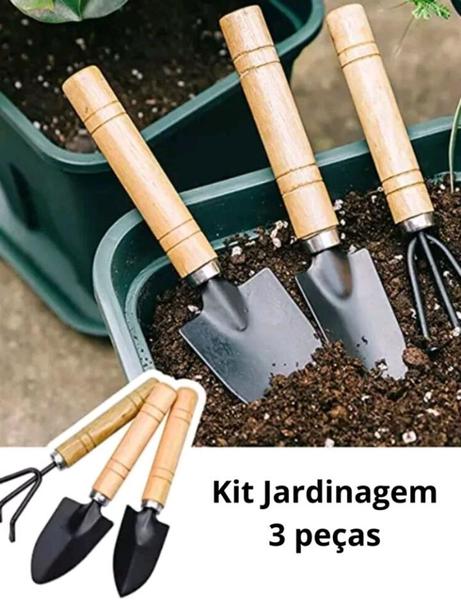 Imagem de Kit de jardinagem básico 3 peças