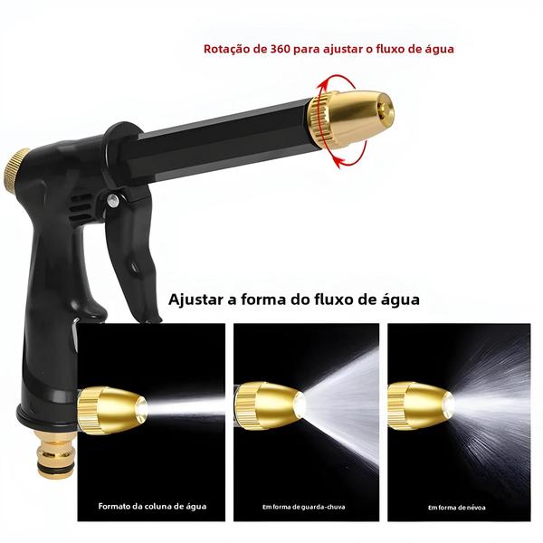 Kit de Lavagem de Carro com Pistola de Alta Pressão e Canhão de Espuma Imagem de Kit de Lavagem de Carro com Pistola de Alta Pressão e Canhão de Espuma