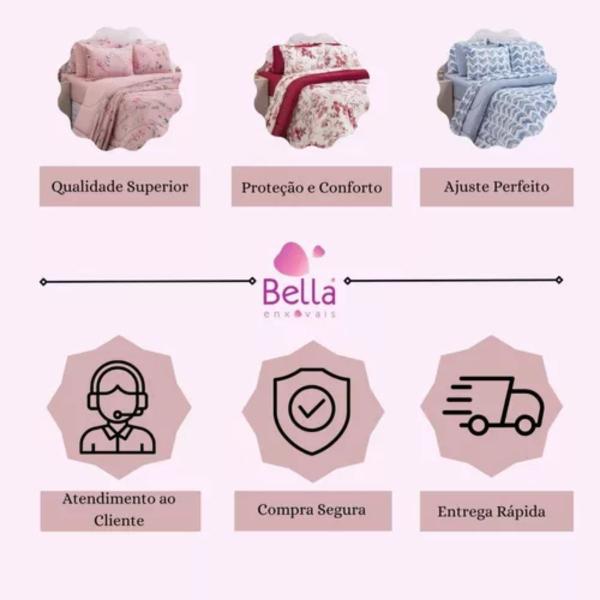 Imagem de Kit de Lençol Manta Plush  Dreams Cama Casal Com 4 Peças