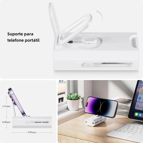 Imagem de Kit de Limpeza 8 em 1 para Computador, Teclado, Fones de Ouvido e iPad