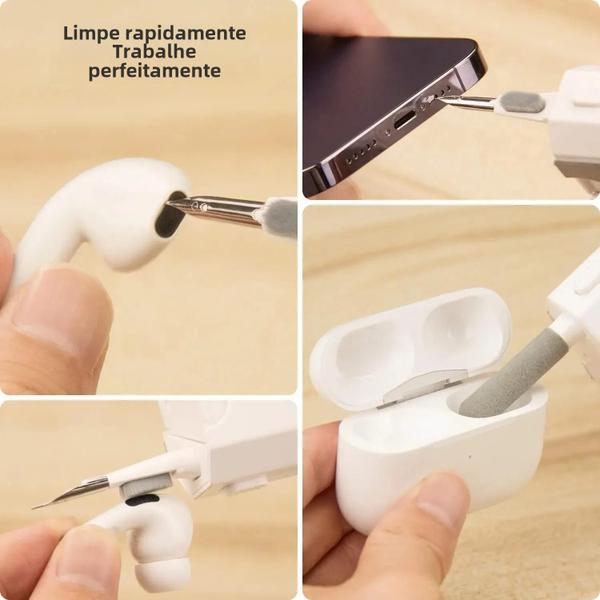 Kit de Limpeza 8 em 1 para Computador, Teclado, Fones de Ouvido e iPad Imagem de Kit de Limpeza 8 em 1 para Computador, Teclado, Fones de Ouvido e iPad