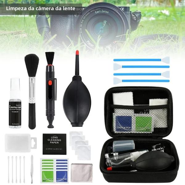 Imagem de Kit De Limpeza De Câmera Dslr 19/46pcs Conjunto De Limpeza De Sensor De Lente Para Câmeras Sony