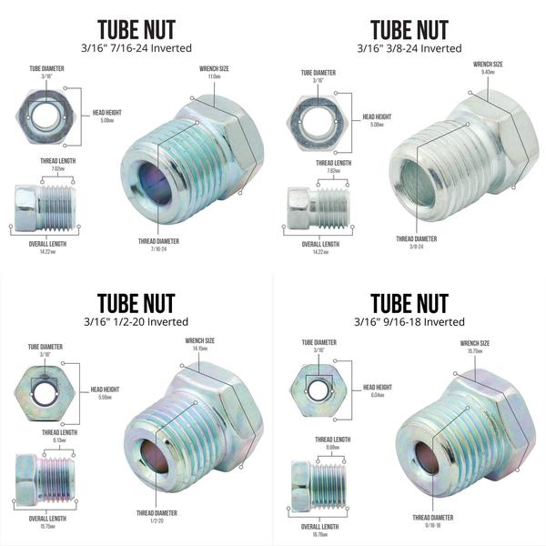 Imagem de Kit de linha de freio 4LIFETIME em aço galvanizado 3/16 x 7,62 m com acessórios