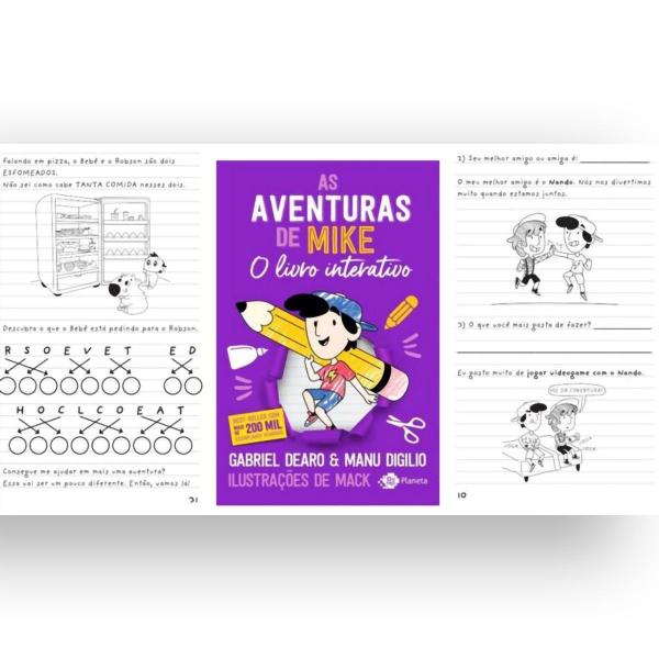 Imagem de Kit de Livros, As Aventuras De Mike 1 + As Aventuras De Mike 2, O Bebê Chegou + As Aventuras De Mike, O Livro Interativo Mais Divertido