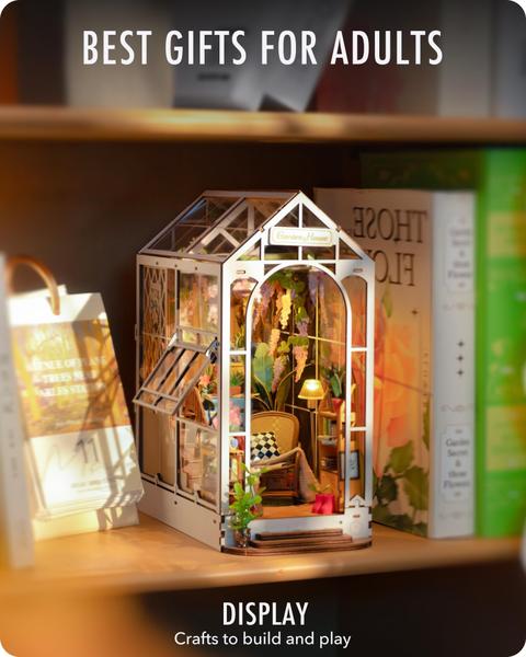 Imagem de Kit de livros DIY Rolife Garden House com 176 peças de quebra-cabeça 3D