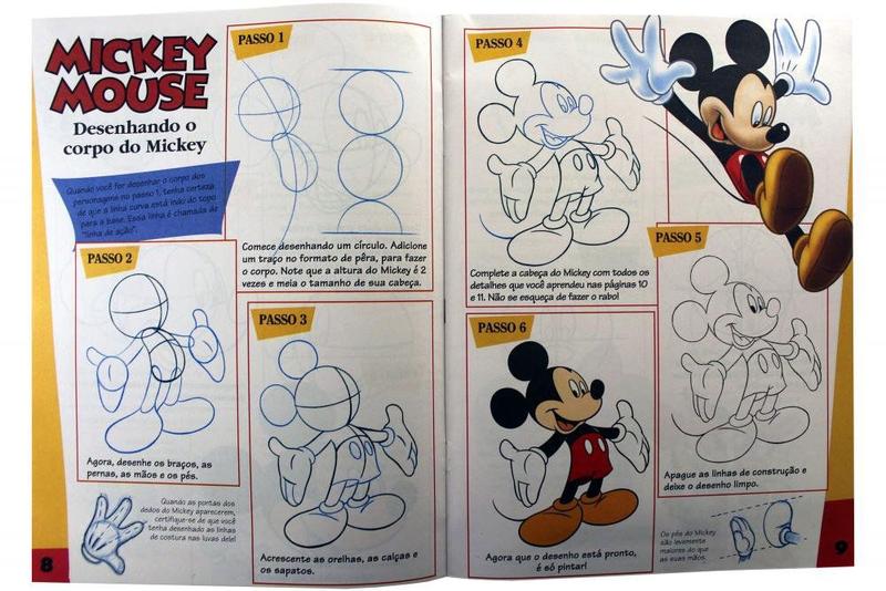 Imagem de Kit de livros infantis:  Coleção disney aquarela mickey + disney guia de curso- Crianças 4+ Anos