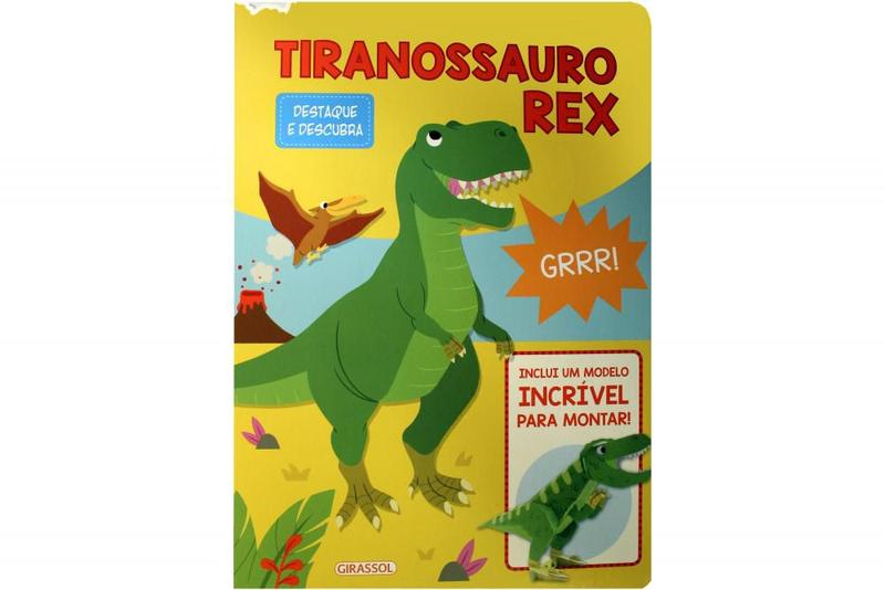 Imagem de Kit de livros infantis: destaque e descubra : tiranossauro rex + superkit divertido - Ccrianças 3+ Anos