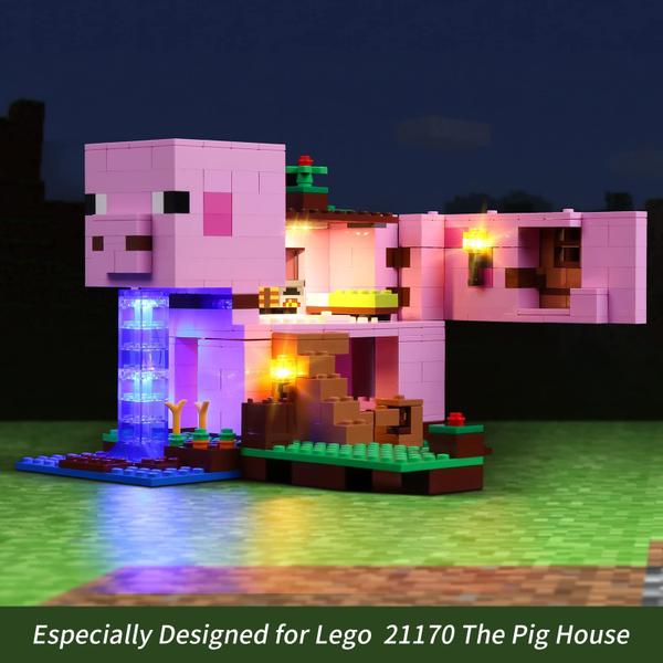 Imagem de Kit de luz LED Rorliny para Lego Minecraft The Pig House 21170