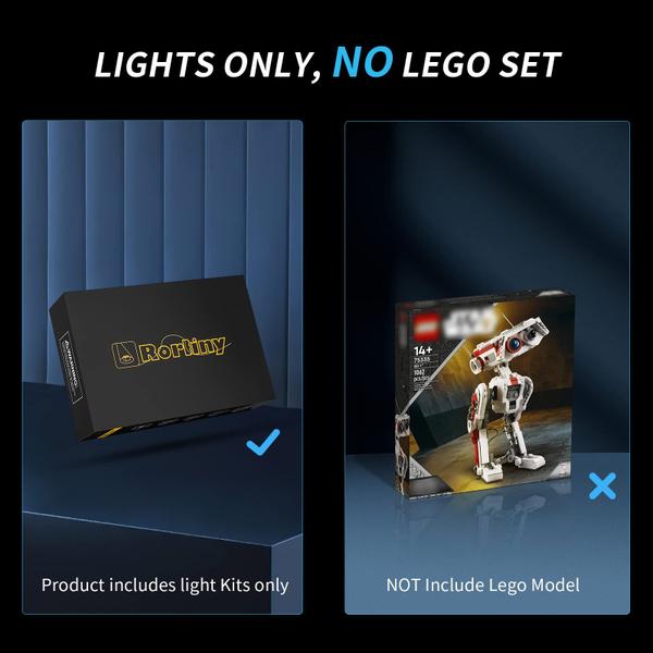 Imagem de Kit de luz LED Rorliny para Lego Star Wars BD-1 75335 Toy Build