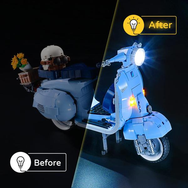 Imagem de Kit de luz LED YEABRICKS para Lego Creator Vespa 125 10298