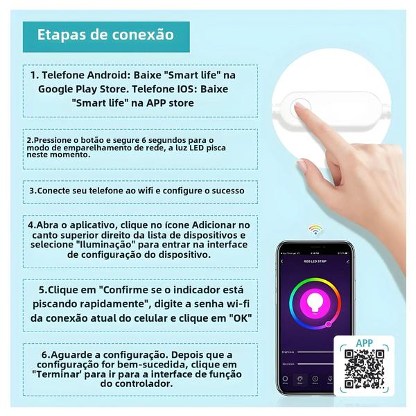 Imagem de Kit de Luzes de Tira LED RGB Smart WiFi e Zigbee - Compatível com Alexa e Google Home