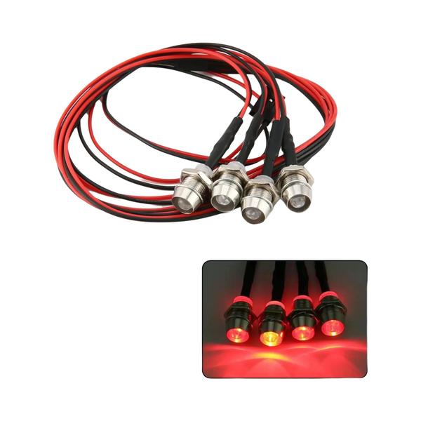 Imagem de Kit de Luzes LED para Carros RC 1/10, 1/8 e 1/12 - Traxxas, HSP, HPI e WLtoys