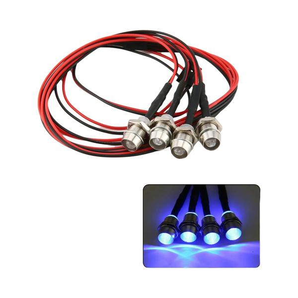 Imagem de Kit de Luzes LED para Carros RC 1/10, 1/8 e 1/12 - Traxxas, HSP, HPI e WLtoys