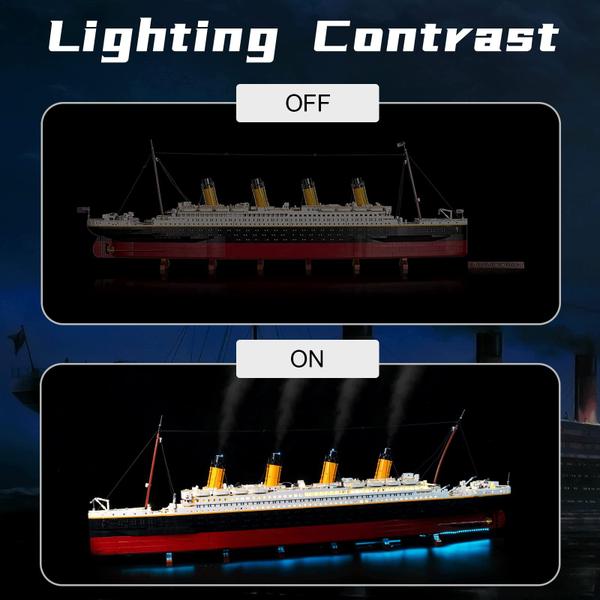 Imagem de Kit de luzes LED para Lego Titanic 10294 - Conjunto de luzes da Bourvi