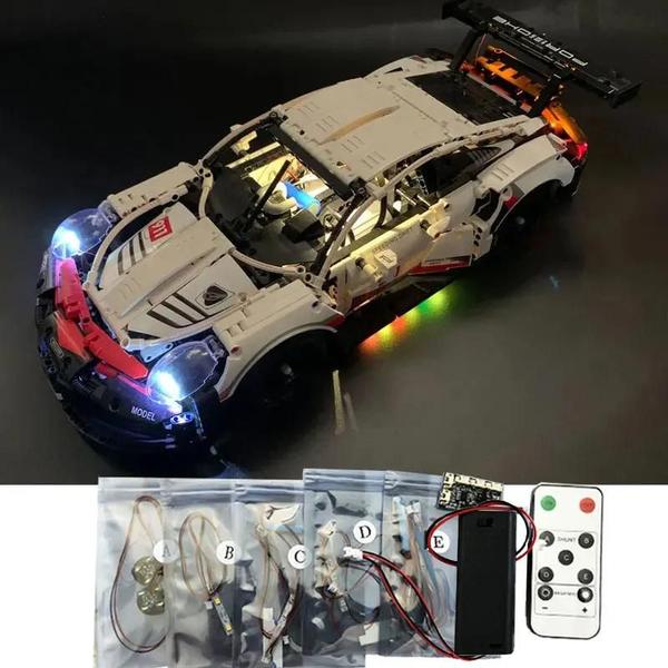 Imagem de Kit de Luzes LED Technic 42096/20097 - Carros de Corrida - Iluminação DIY