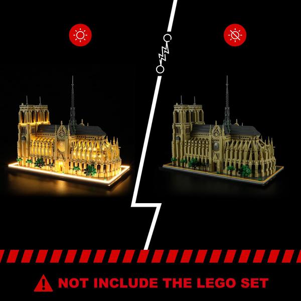 Imagem de Kit de luzes para Lego Notre Dame Cathedral 21061 da BRIKSMAX