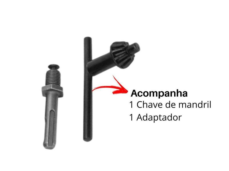 Imagem de Kit De Mandril 13mm Para Furadeira Saint F-174 3 Peças