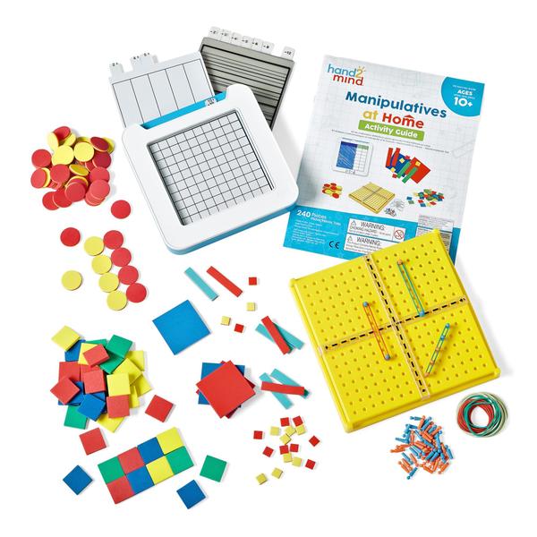 Imagem de Kit de manipulação matemática hand2mind Grade 6-8 com blocos de álgebra