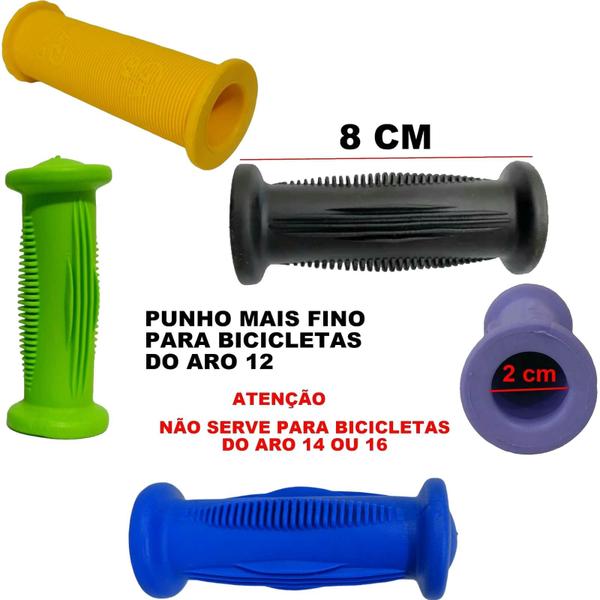 Imagem de Kit De Manopla Mais Pedal Para Bicicleta Do Aro 12 Nathor