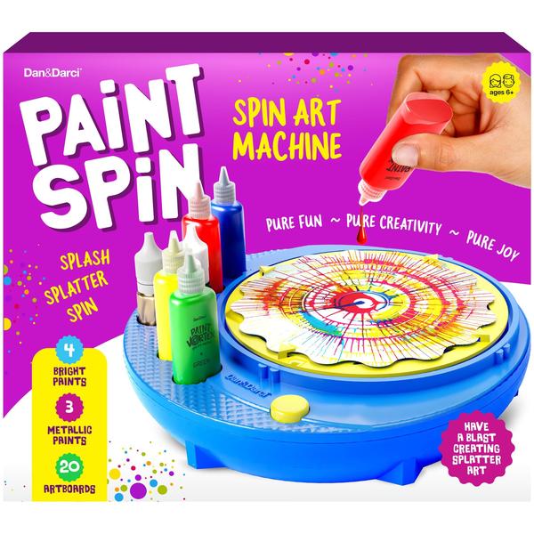 Imagem de Kit de máquina de arte Paint Spin Dan & Darci com tintas e pranchetas