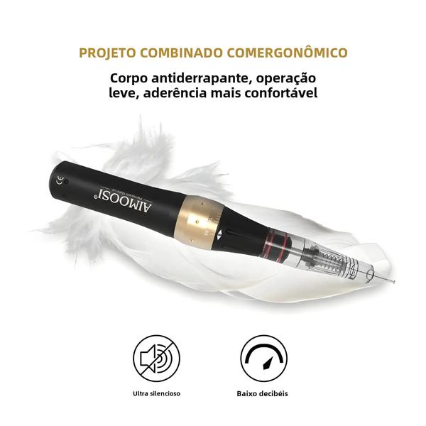 Imagem de Kit de Máquina de Tatuagem Aimoosi M7 para Iniciantes - Microblading de Sobrancelhas